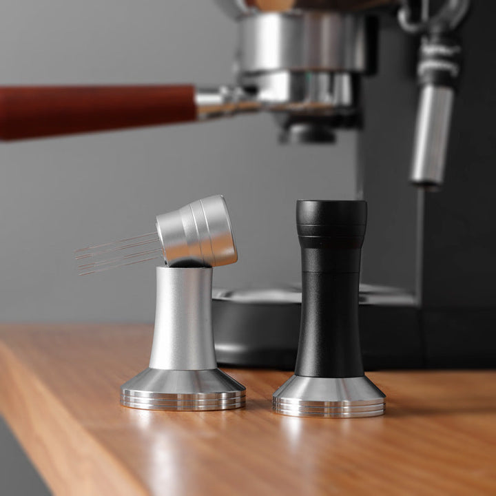 Espresso Tamper with WDT Needle Distributor Two-in-One