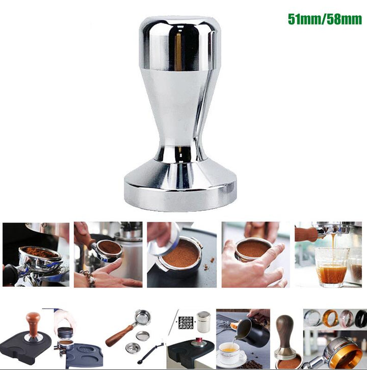 Chrome Espresso Tamper for 51mm and 58mm Portafilters