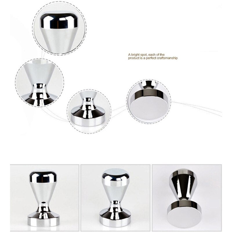 Chrome Espresso Tamper for 51mm and 58mm Portafilters