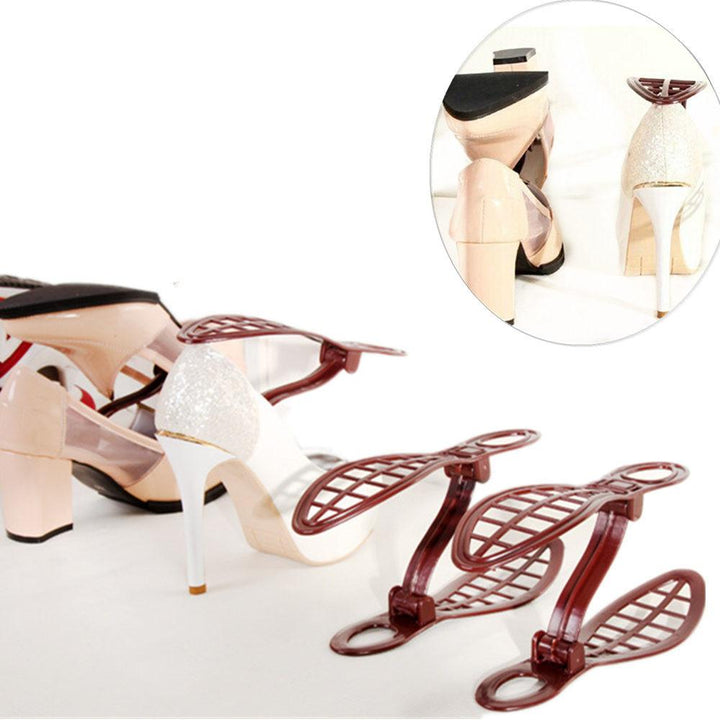 Plastic Shoe Rack Organizer That Keeps Heels Upright