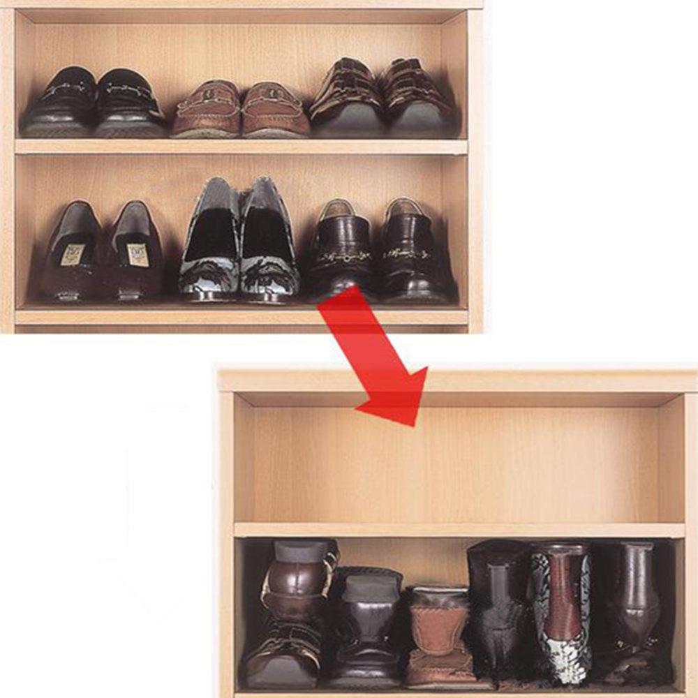 Plastic Shoe Rack Organizer That Keeps Heels Upright