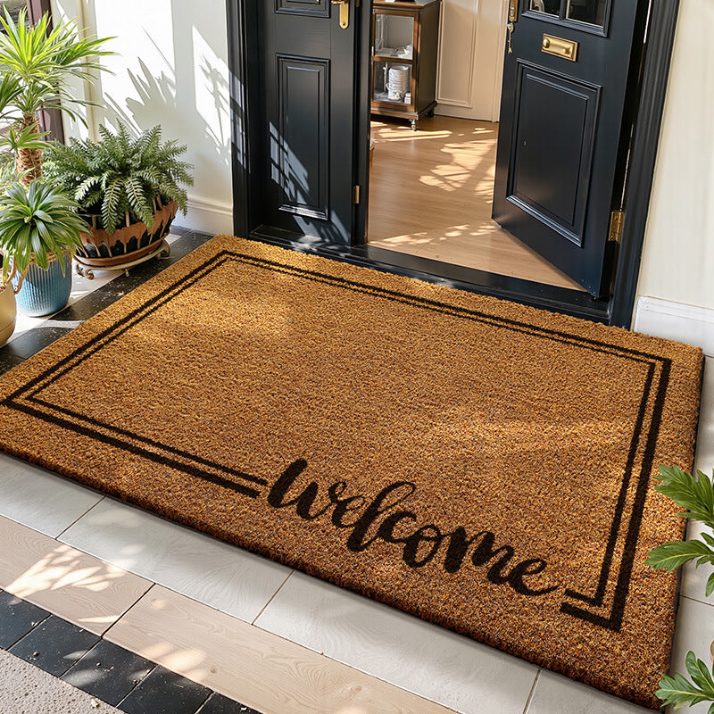Coir Doormat for Entryway, Durable Dirt-Scraping Mat