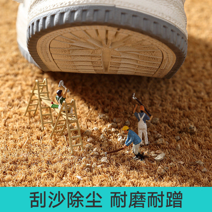 Coir Doormat for Entryway, Durable Dirt-Scraping Mat