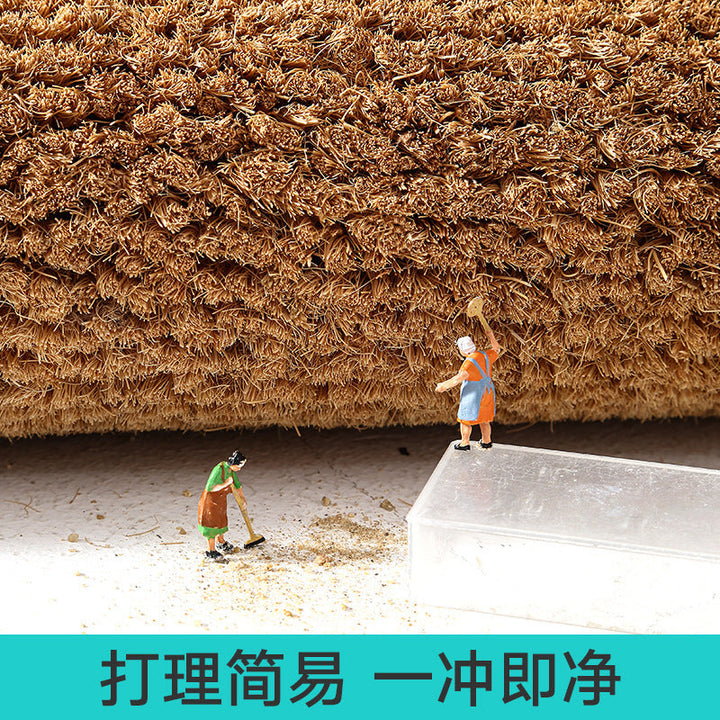 Coir Doormat for Entryway, Durable Dirt-Scraping Mat
