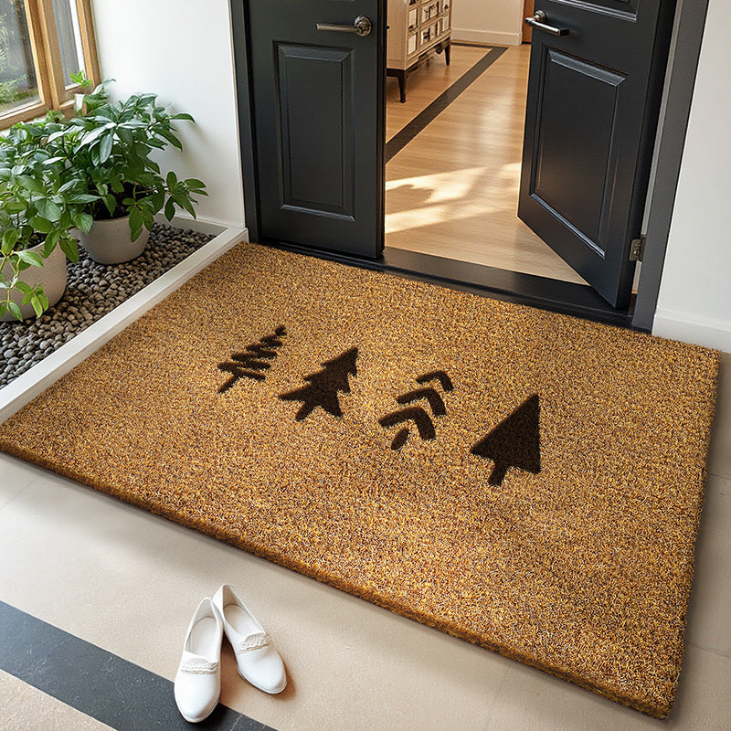 Coir Doormat for Entryway, Durable Dirt-Scraping Mat