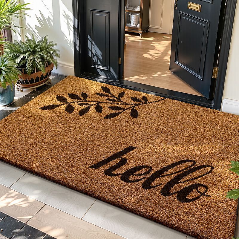 Coir Doormat for Entryway, Durable Dirt-Scraping Mat