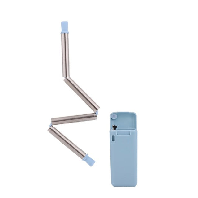 Collapsible Stainless Steel Straw with Travel Case