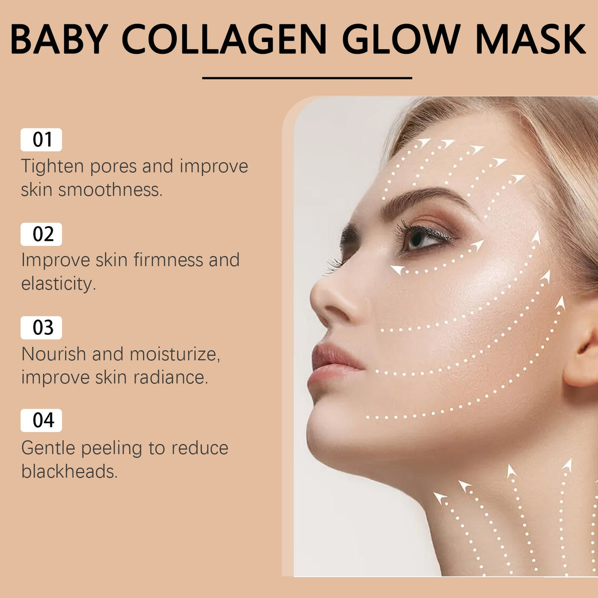 Collagen Peel-Off Face Mask for Glow & Hydration Boost