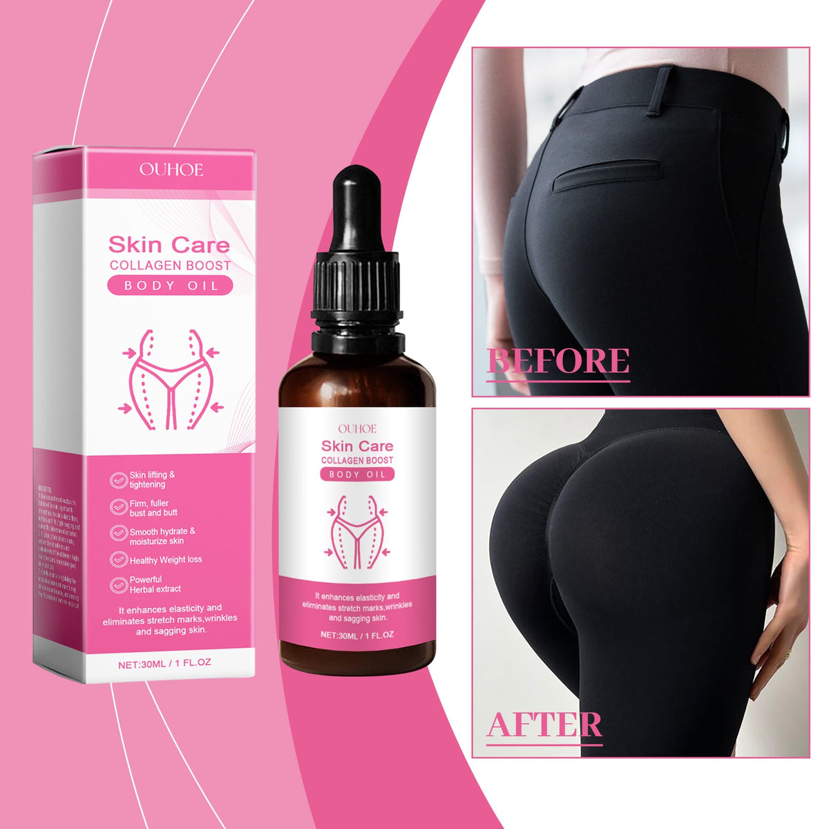 Collagen Body Oil for Firmer, Smoother, Hydrated Skin
