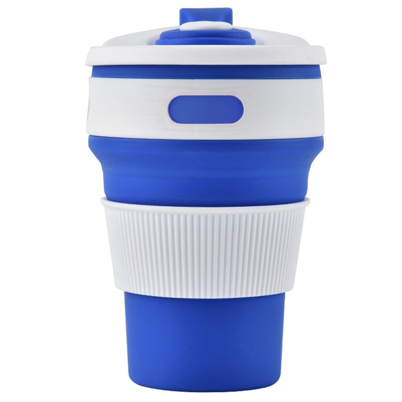 Collapsible Silicone Travel Cup: Folds Flat, Leak Proof