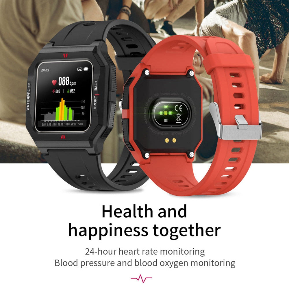 Waterproof Smartwatch with 24H Heart Rate & 14-Day Battery