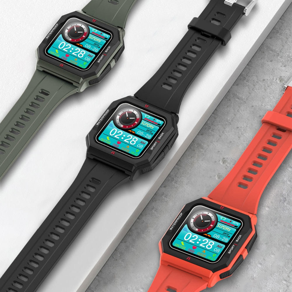 Waterproof Smartwatch with 24H Heart Rate & 14-Day Battery