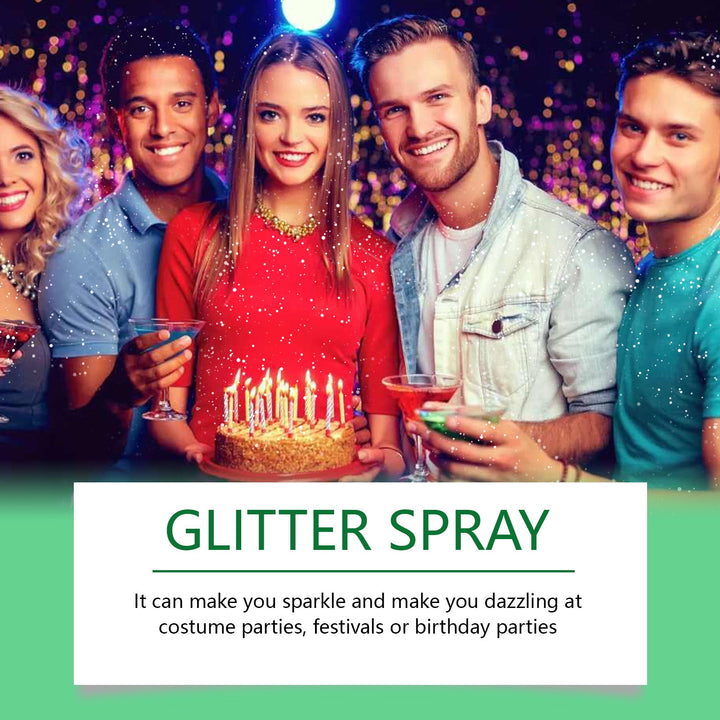 Hair & Body Glitter Spray for Dazzling Party Shine