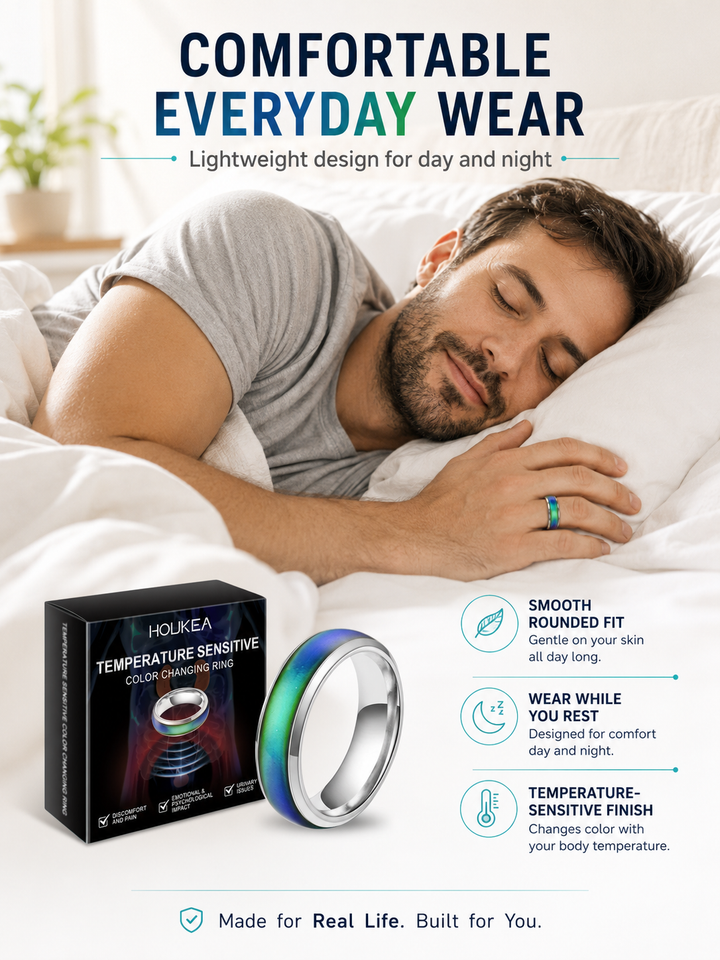 Color Changing Ring — Real-Time Body Temperature Monitor