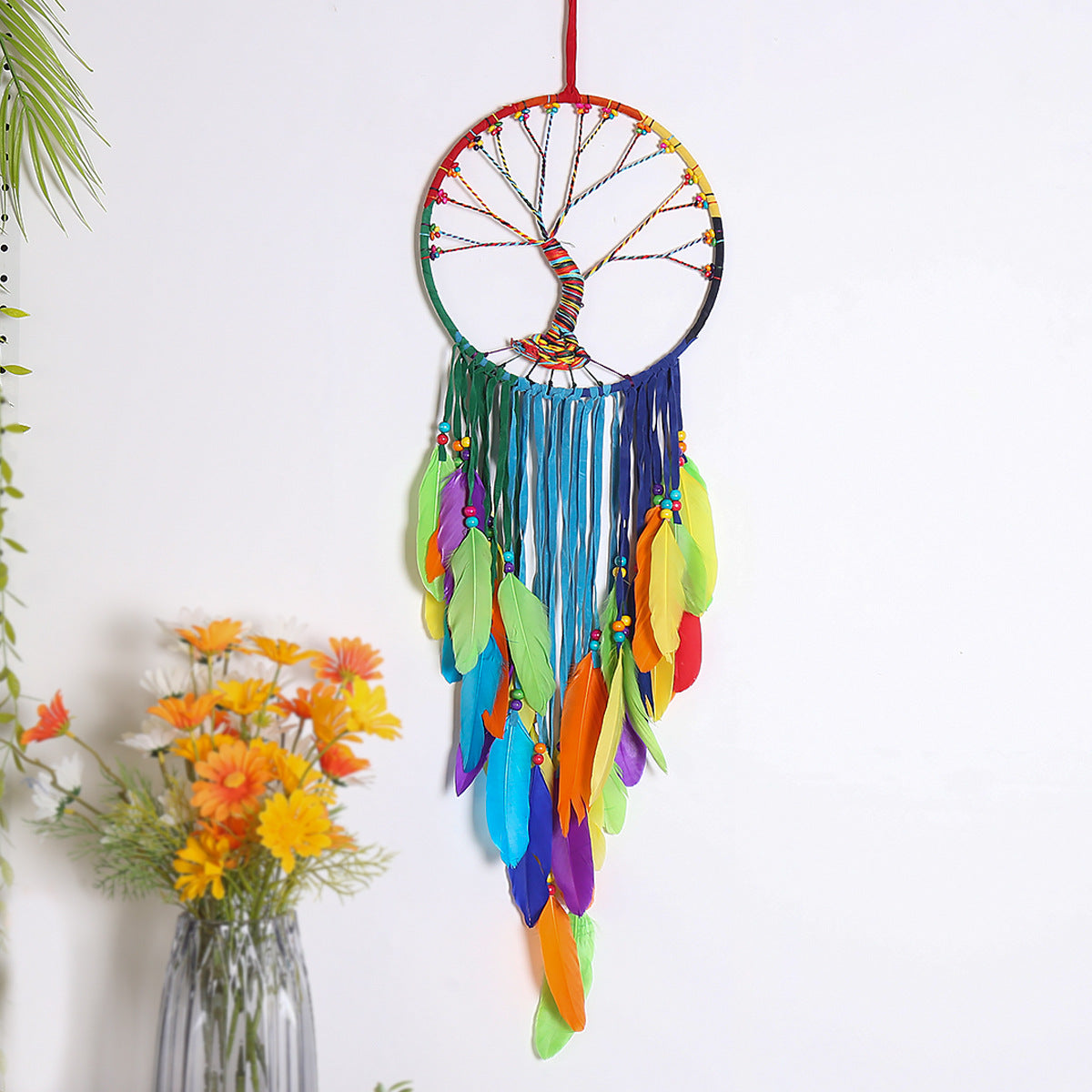 Bohemian Tree of Life Wall Hanging for Colorful Decor