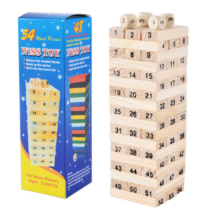 Wooden Stacking Game for Screen-Free Family Game Night