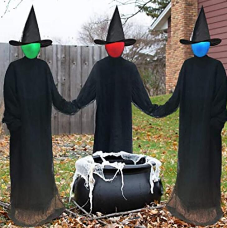 Glowing Witch Halloween Decoration for Outdoor Yards