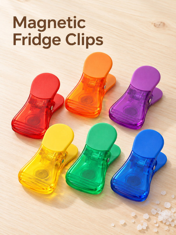 Colorful Magnetic Fridge Clips for Photos and Notes