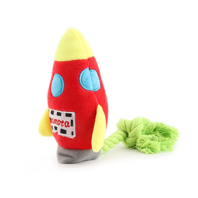 Rocket Dog Toy for Tugging, Chewing & Interactive Play