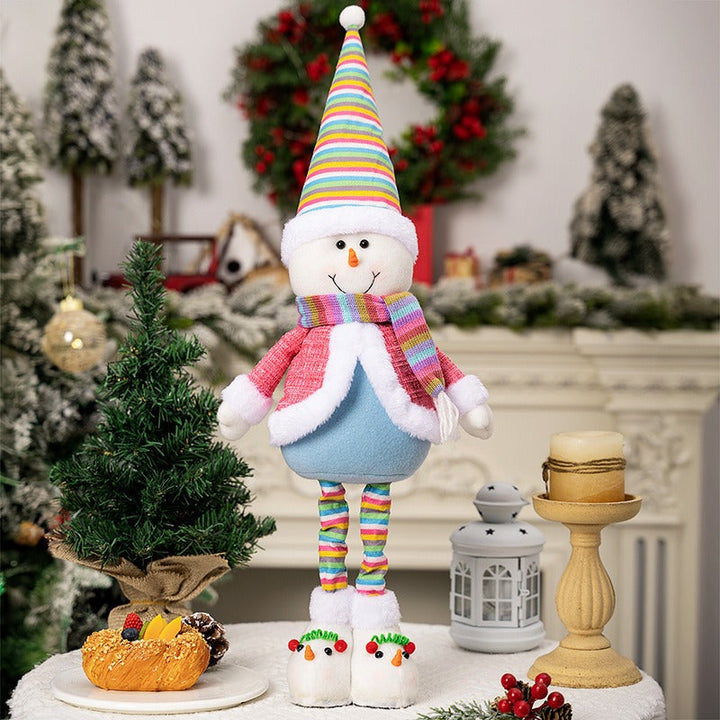 Rainbow Christmas Figurines Set for Colorful Displays