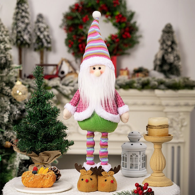 Rainbow Christmas Figurines Set for Colorful Displays