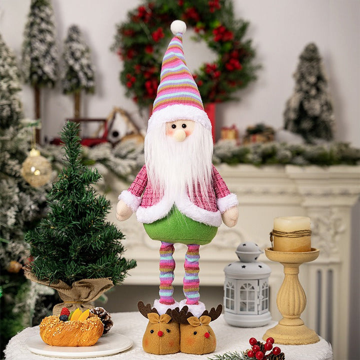 Rainbow Christmas Figurines Set for Colorful Displays