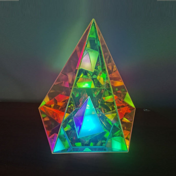Rainbow Pyramid Mood Lamp for Bedroom & Gaming Desk