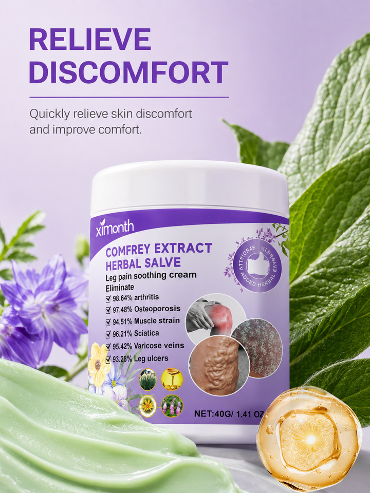 Comfrey Herbal Cream — Soothing Body Care