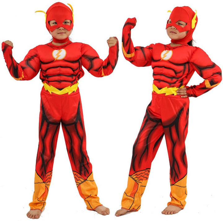 Kids Superhero Costume With Mask for Halloween Fun