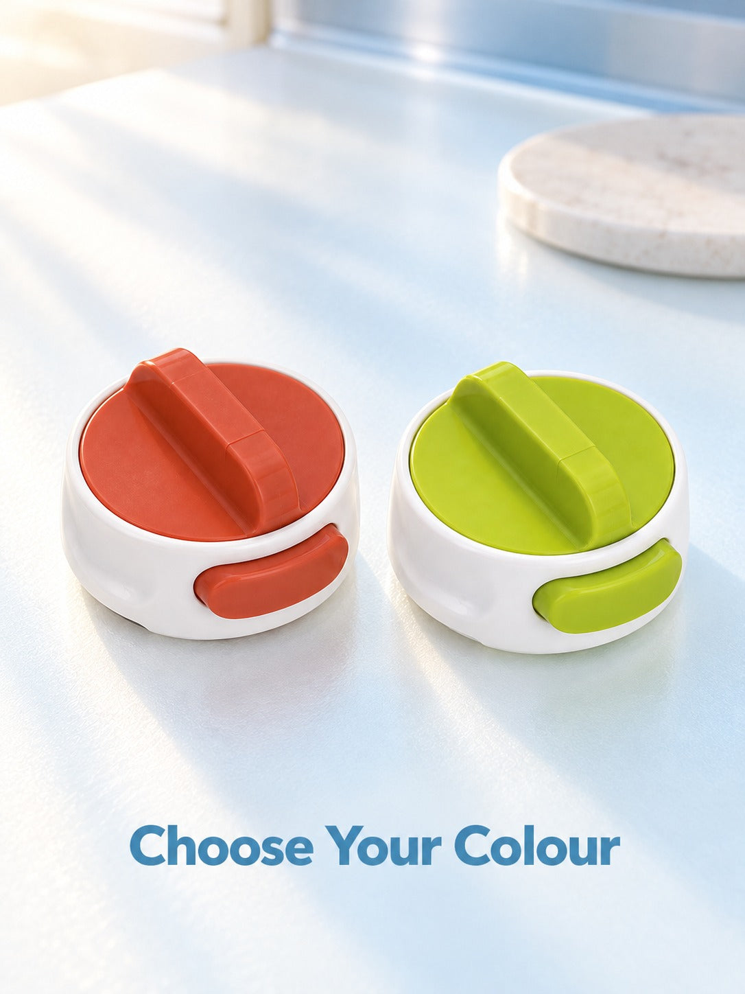 Compact Manual Can Opener with Easy-Turn Knob for Kitchens