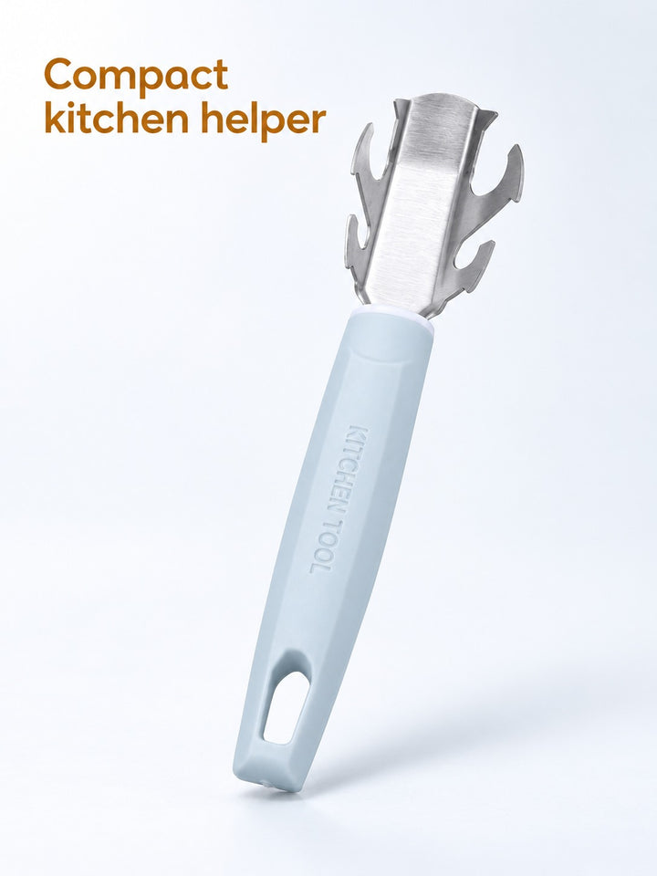 Compact Stainless Steel Can Opener in Nordic Colors