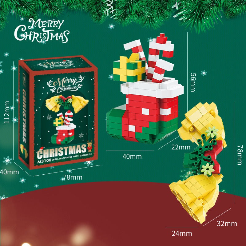 Christmas Building Blocks Set for Festive Family Fun