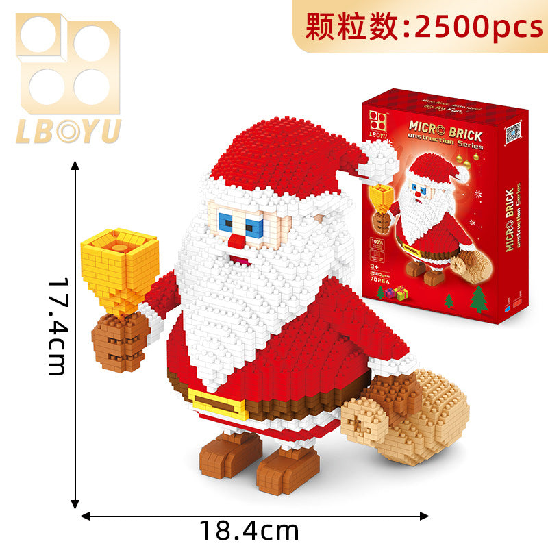 Christmas Building Block Set Detailed Santa Sleigh