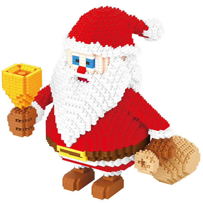 Christmas Building Block Set Detailed Santa Sleigh