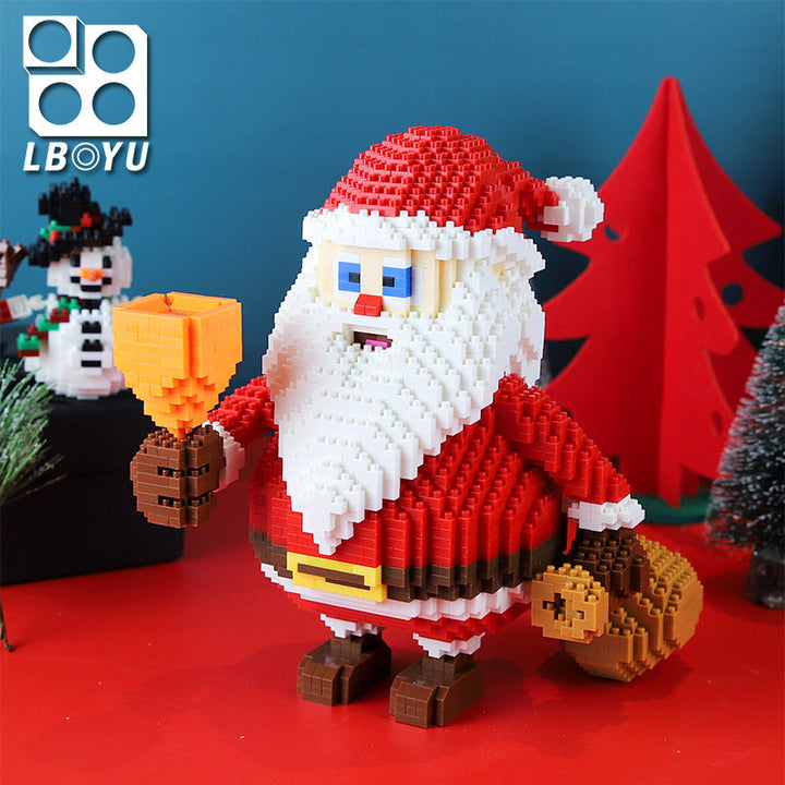 Christmas Building Block Set Detailed Santa Sleigh