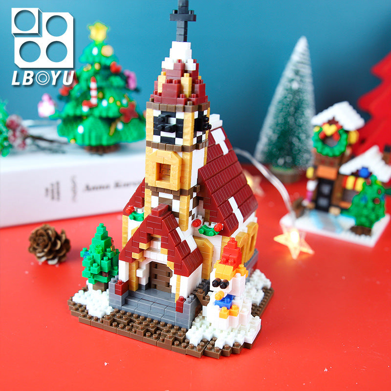 Christmas Building Block Set Detailed Santa Sleigh