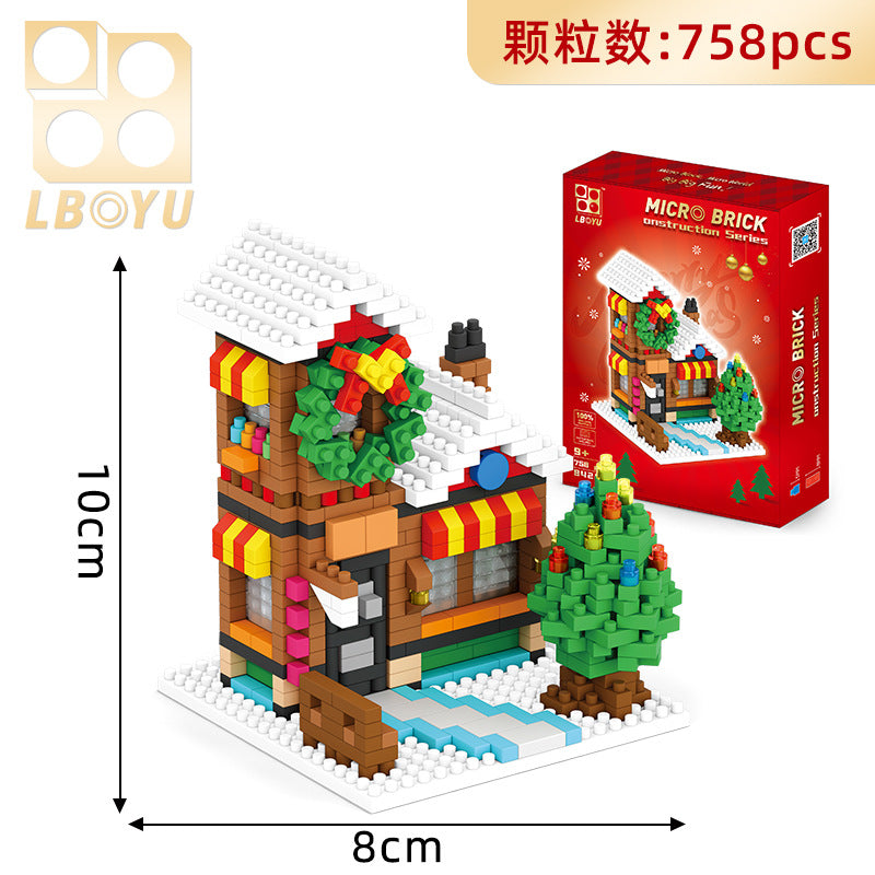 Christmas Building Block Set Detailed Santa Sleigh