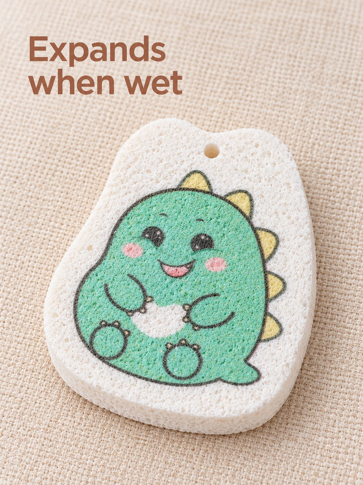 Compressed Wood Pulp Dish Sponge That Expands When Wet