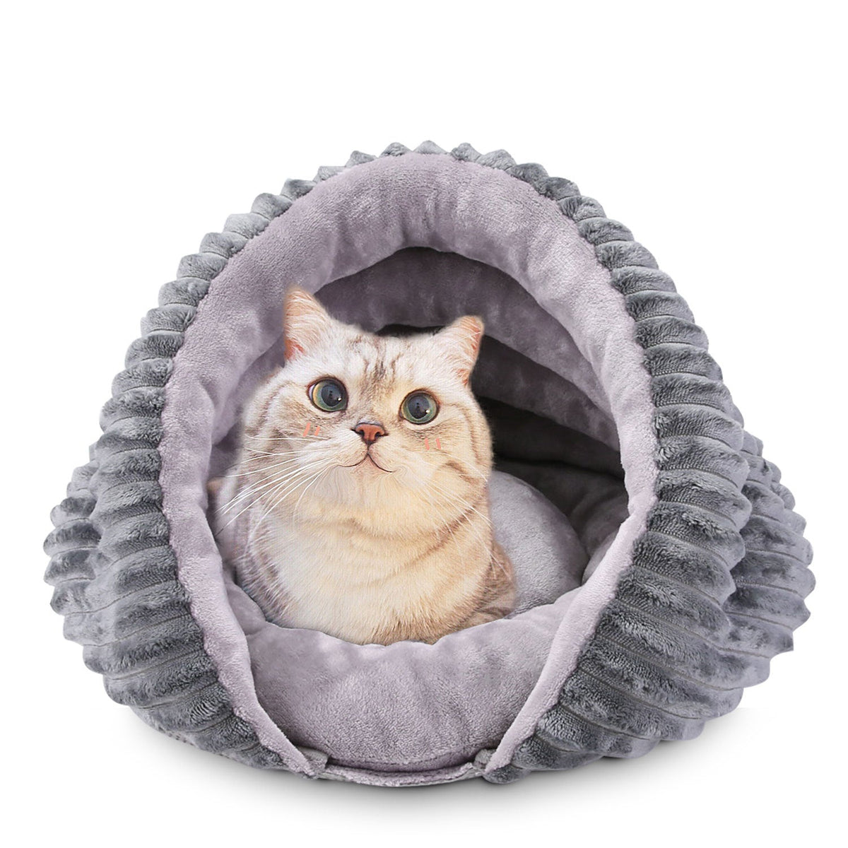 Enclosed Cat Bed for Small Dogs | Plush Cozy Retreat