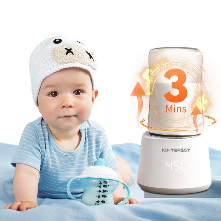 Portable Bottle Warmer with Fast 3-Minute Milk Heating