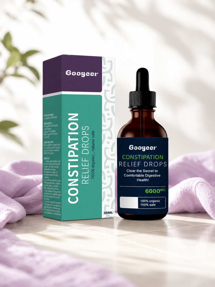 Organic Constipation Relief Drops — Natural Bowel Regularity