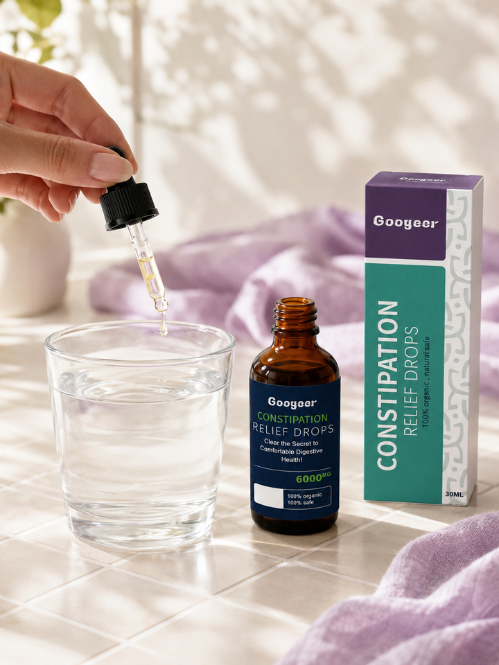 Organic Constipation Relief Drops — Natural Bowel Regularity
