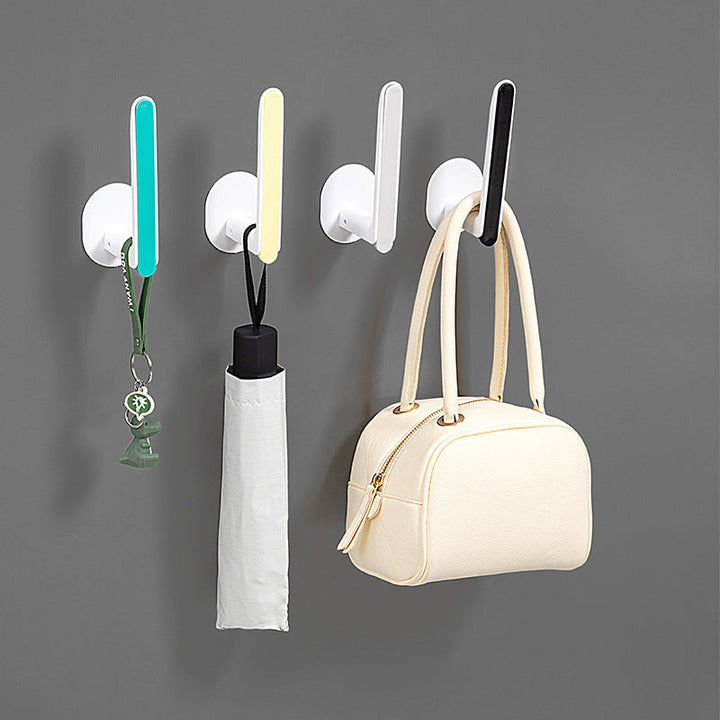 Adhesive Wall Hooks for Colorful No-Drill Storage