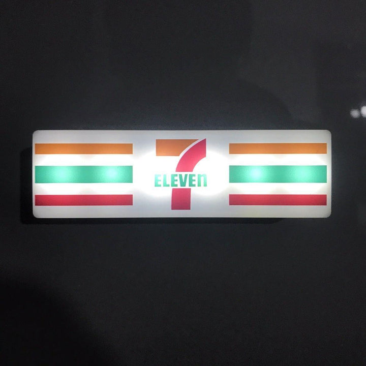 Miniature LED Convenience Store Signs for Fridge Decor