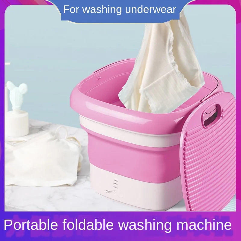 Foldable Mini Washing Machine for Travel Underwear