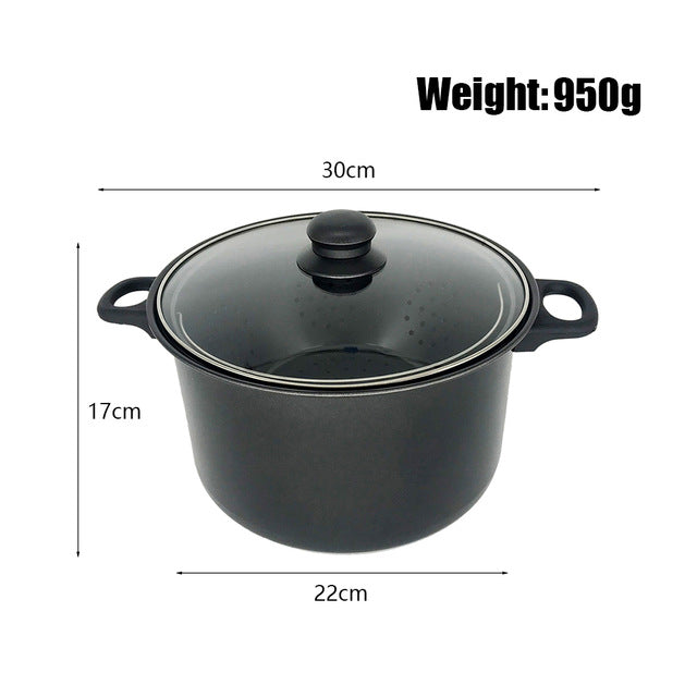 Stockpot with Built-In Strainer for Pasta and Veggies