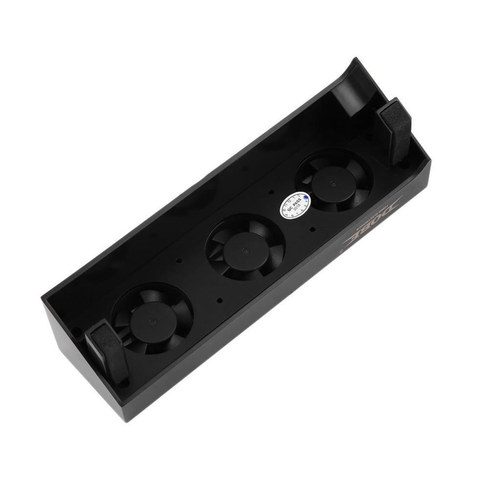 PS4 Slim USB Cooling Fan with Three-Fan Turbo Mode