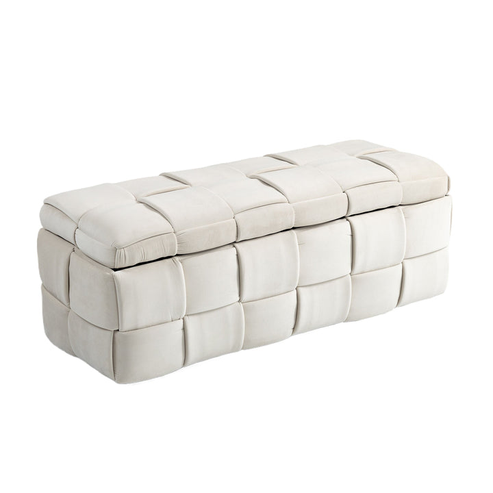Storage Ottoman Bench: Hidden Bedding Storage and Seating