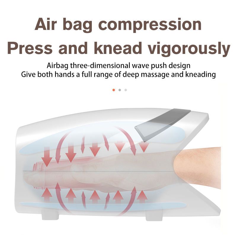Heated Hand Massager with Air Compression for Stiff Palms