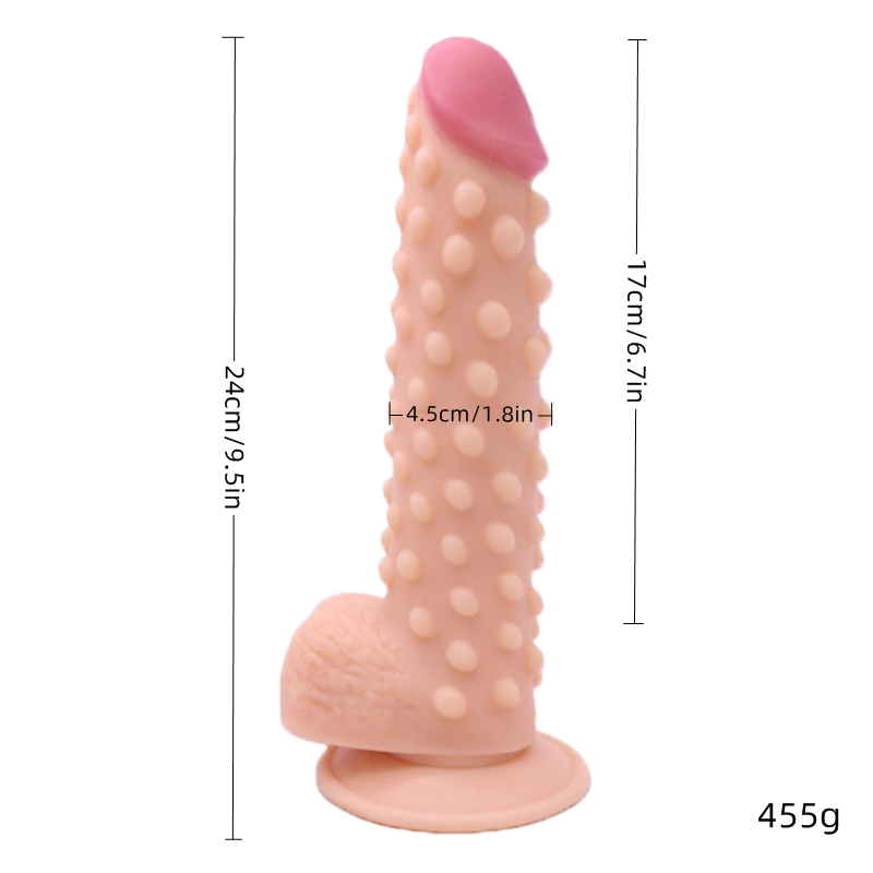 Textured Suction Cup Dildo for Hands-Free Pleasure